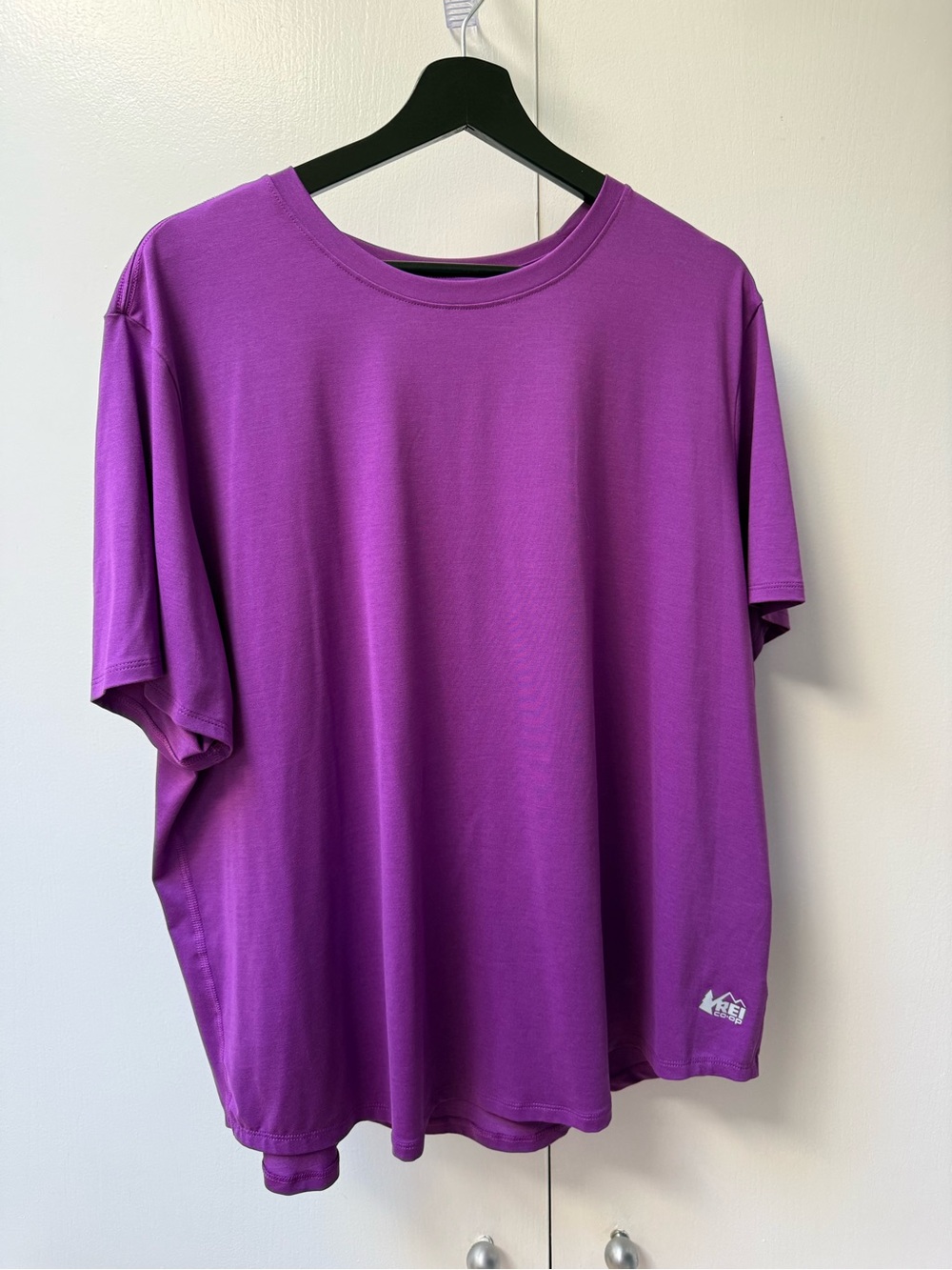 REI Women’s Athletic Short Sleeve Crew Tee — Size 2X Magenta Purple